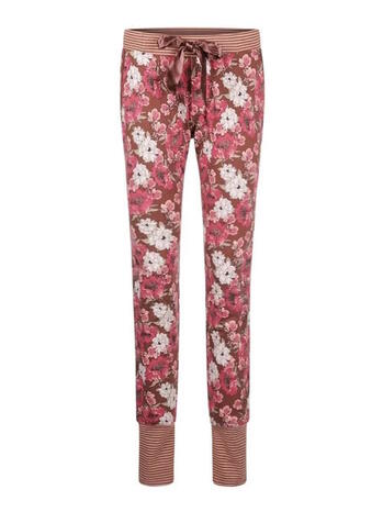 Charlie Choe Warm Nights Pyjama Broek Bruin/Print Klaproos