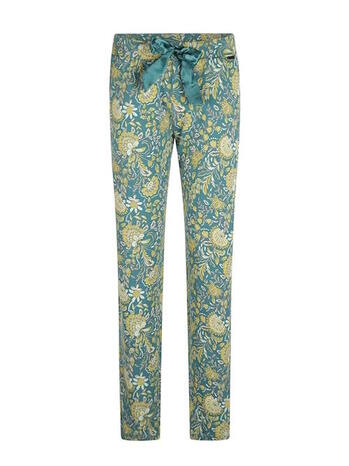 Charlie Choe Funky Nights Pyjamabroek Aqua Blauw Bloem