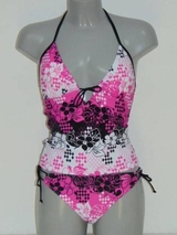 Shiwi Modern Flora weiß/pink tankini set