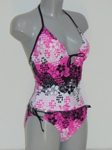 Shiwi Modern Flora weiß/pink tankini set