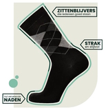 Bamboosa Steve schwarz/print socks