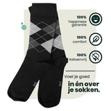 Bamboosa Steve schwarz/print socks