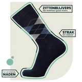 Bamboosa Steve navy-blau/print socks