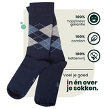 Bamboosa Steve navy-blau/print socks