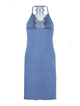 Charlie Choe Retro nights blau slipdress