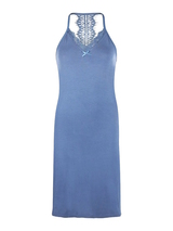 Charlie Choe Retro nights blau slipdress