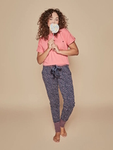 Charlie Choe Bright Days navy-blau/print pyjama