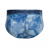 Mundo Unico Escantillon blau/print männer slip