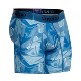 Mundo Unico Escantillon blau/print sport boxershort