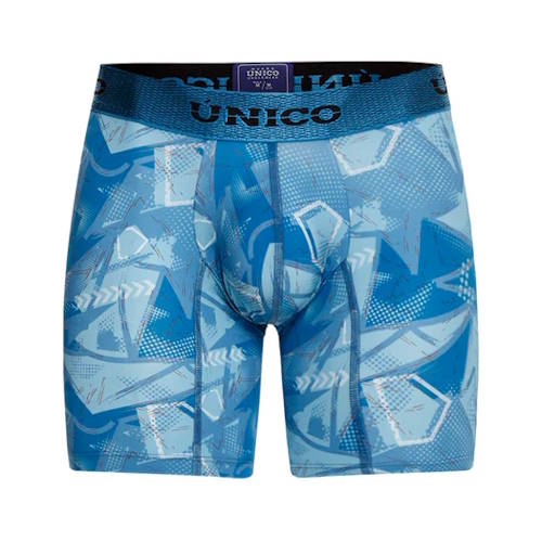 Mundo Unico Escantillon blau/print sport boxershort