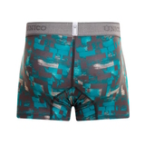 Mundo Unico Escaque türkis/print sport trunk