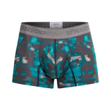 Mundo Unico Escaque türkis/print sport trunk