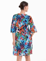 Anita Bademode Loja blau/print strandkleid