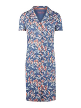 Charlie Choe Retro nights blau/print nachtkleid