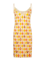 Charlie Choe Circus cremefarbig slipdress