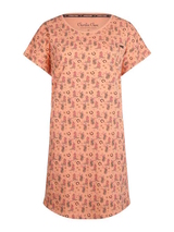 Charlie Choe T- Howdy orange/print nachtkleid