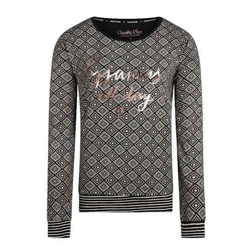 Charlie Choe Goes Retro schwarz/print schlafshirt