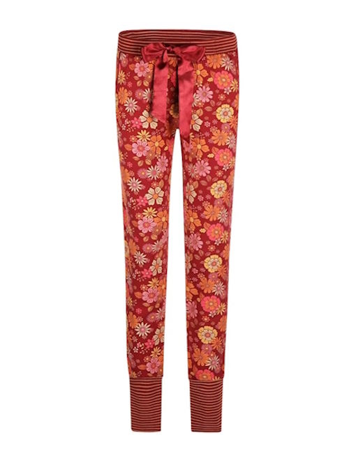 Charlie Choe Flower Power rot/print pyjamahose