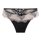 LingaDore black and cream schwarz string