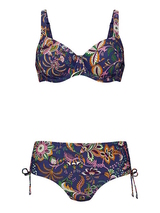 Rosa Faia Bademode Sibel violett/print set