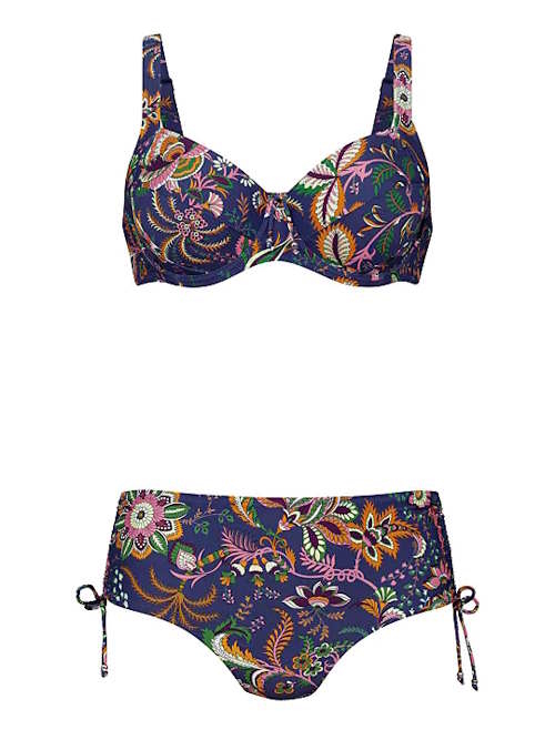 Rosa Faia Bademode Sibel violett/print set