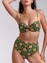 Marlies Dekkers Bademode Bellini grün/print push up bikini bh