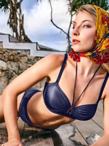 Marlies Dekkers Bademode Jet Set navy-blau gemoldefer bikini bh