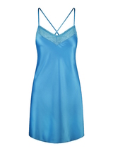 LingaDore Nacht Bonny Blue blau slipdress