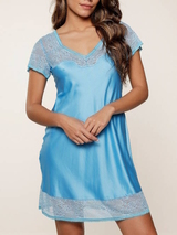 LingaDore Nacht Bonny Blue blau nachtkleid