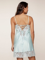 LingaDore Nacht Jade Blue  slipdress