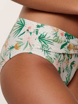 LingaDore Strand Tropical Botanic weiß/print bikini slip