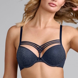 Marlies Dekkers Dame de Paris navy-blau push up bh