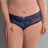 Rosa Faia Fleur navy-blau hoher slip