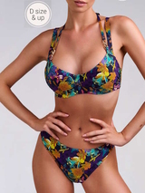 Marlies Dekkers Bademode Acapulco violett/print unwattierter bikini bh