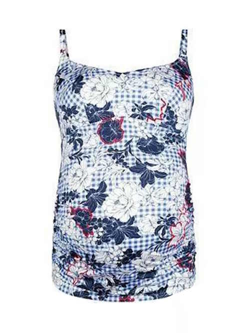 Anita Bademode Lelepa blau/weiß tankini top