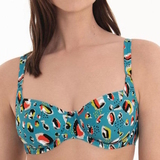 Rosa Faia Bademode Federica mehrfarbig/print unwattierter bikini bh