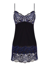 Fantasie Emmaline schwarz/blau slipdress